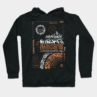 cybermaze // calligraphy Hoodie